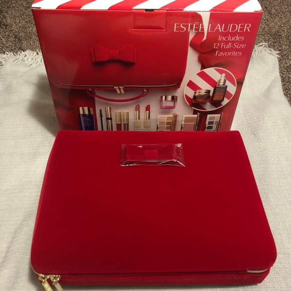 Estee Lauder ❤️Travel Case #Red Velvet NWOT - Picture 2 of 8